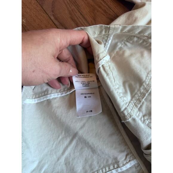 Eddie Bauer Womens Jacket Tan size 10 Button Down 100% Cotton - Picture 10 of 10